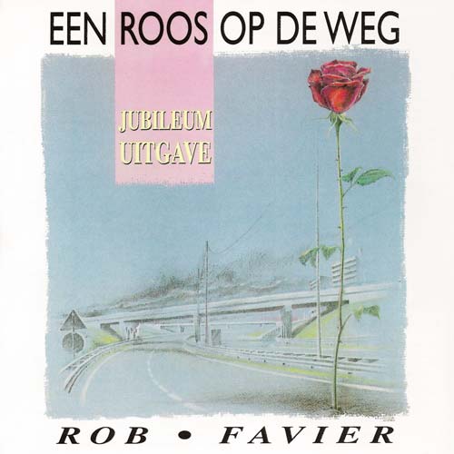 Een roos op de weg